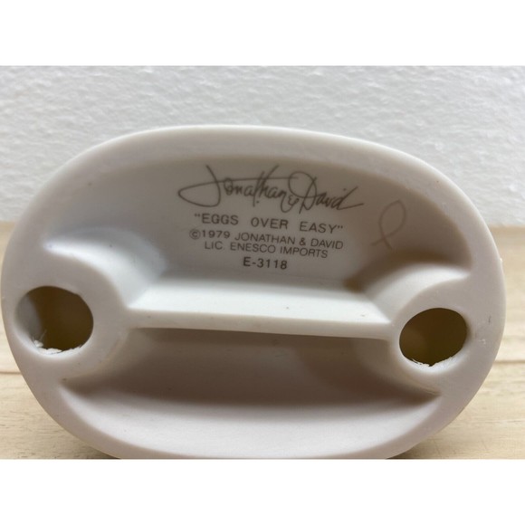 Vtg 1979 Precious Moments Eggs Over Easy Porcelain Figurine E-3118 - Picture 5 of 9